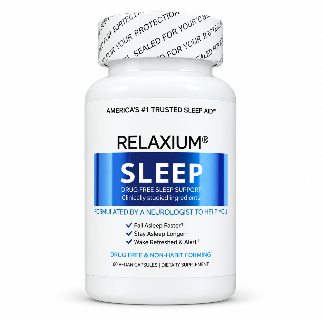 1-5 Pack Relaxium Sleep Natural Dietary Supplement for Better Sleep 60 Capsules