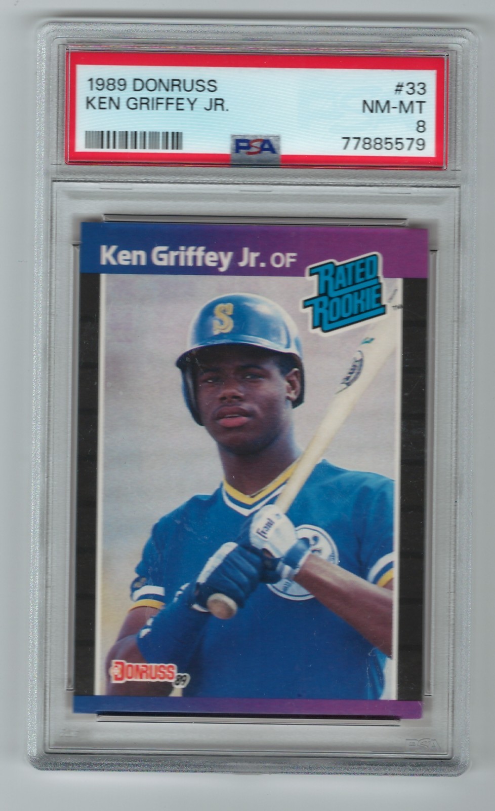 1989 Donruss - #33 - Ken Griffey -JR. - PSA 8 - 5579