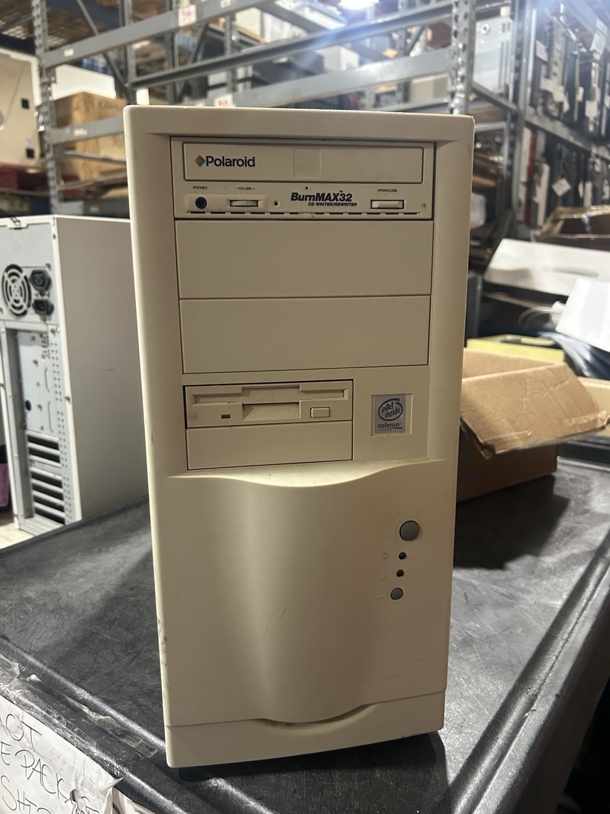 Vintage Mid ATX Beige Computer Tower Case with CD/Floppy