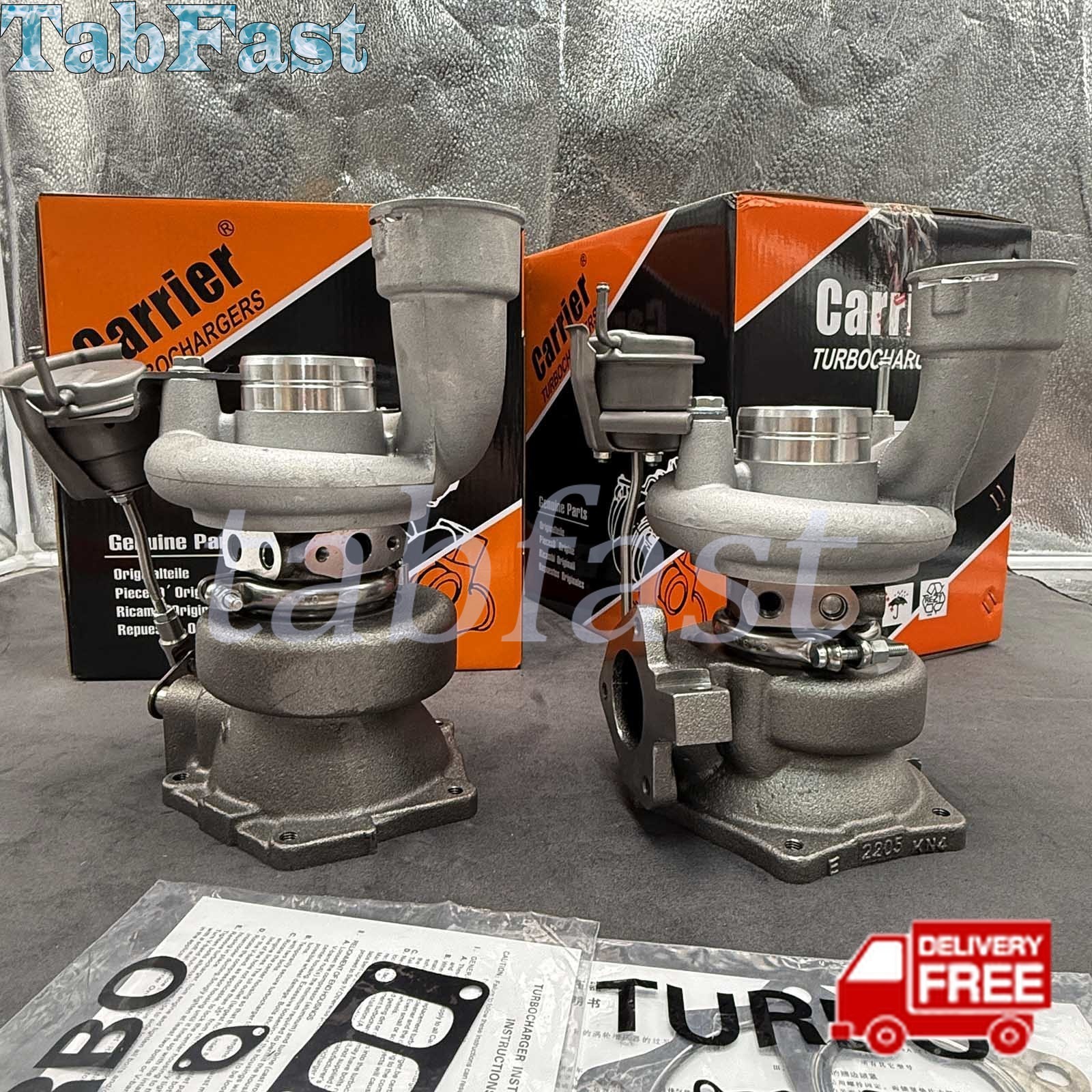 NEW Pair of TD04HL Turbochargers for 08-18 Porsche Cayenne Turbo S 4.8 V8 Engine