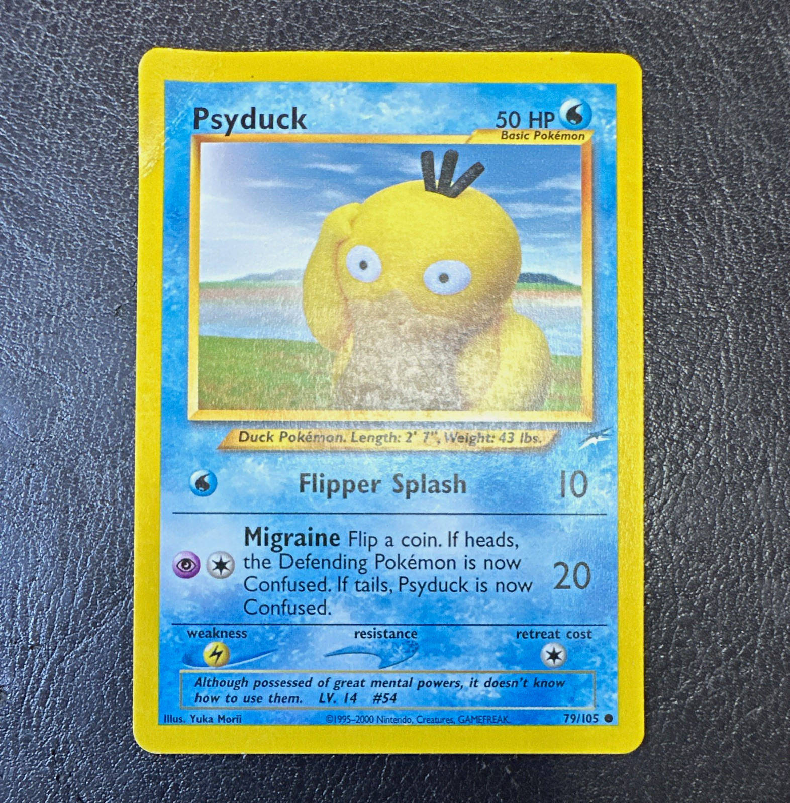 Pokemon TCG Psyduck Neo Destiny 79/105 Regular Unlimited - Yuka Morii - DMG