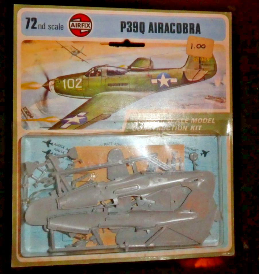 RARE Vintage Airfix 72nd Scale P39Q Airacobra Model Kit New in Package Model 5 