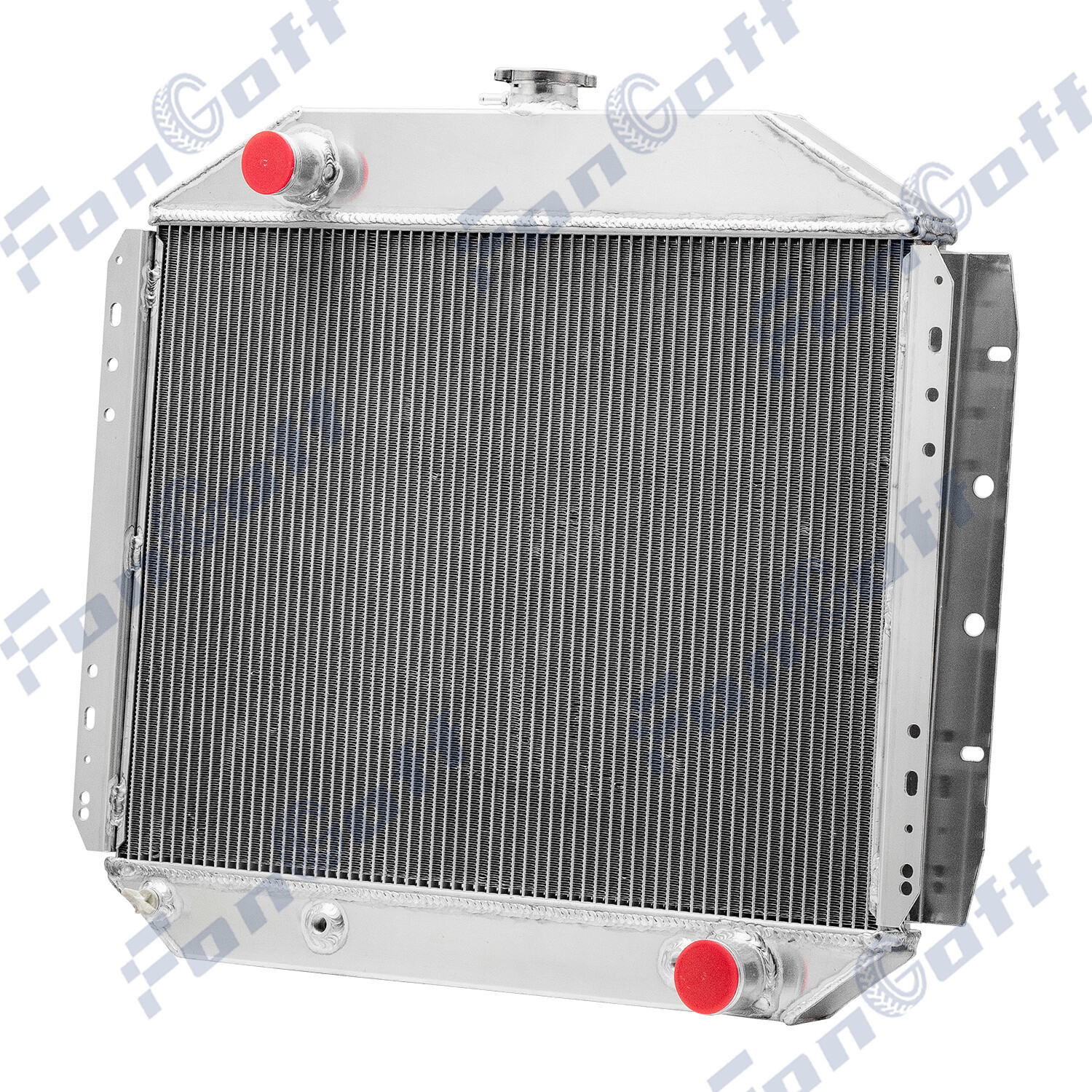 Fits 1966-1979 Ford F100 F150 F250 F350 Chevy V8 Engines 3-Row Aluminum Radiator