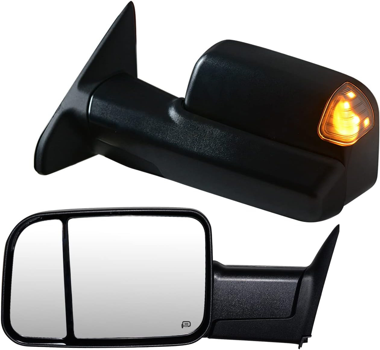 Towing Mirrors Compatible for 94-01 Dodge Ram 1500, 94-02 Ram 2500 3500 Truck Si