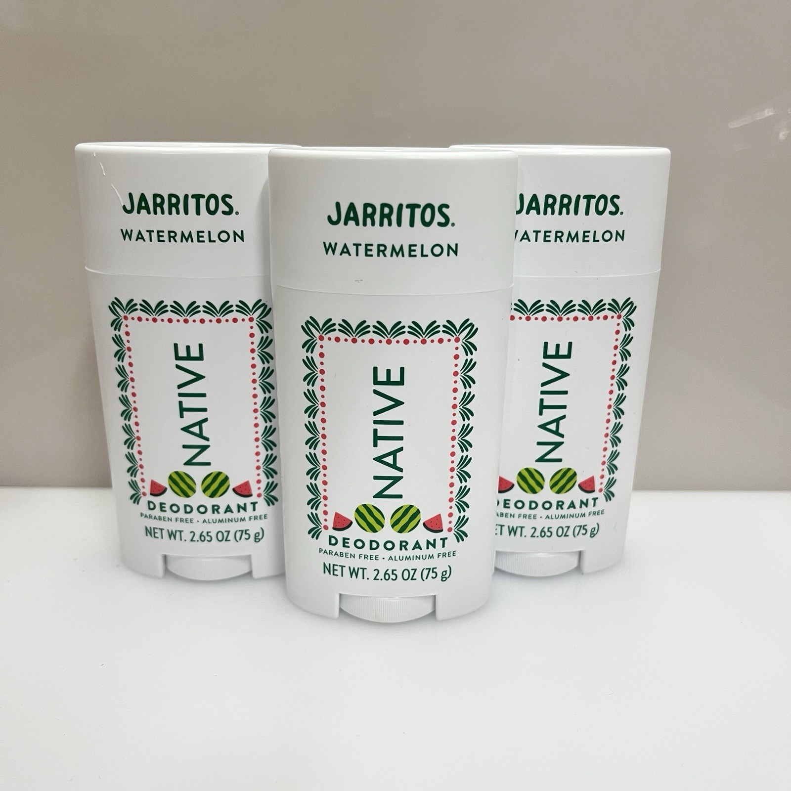 3X Native Deodorant Watermelon Jarritos 2.65 Oz - Limited Edition NEW