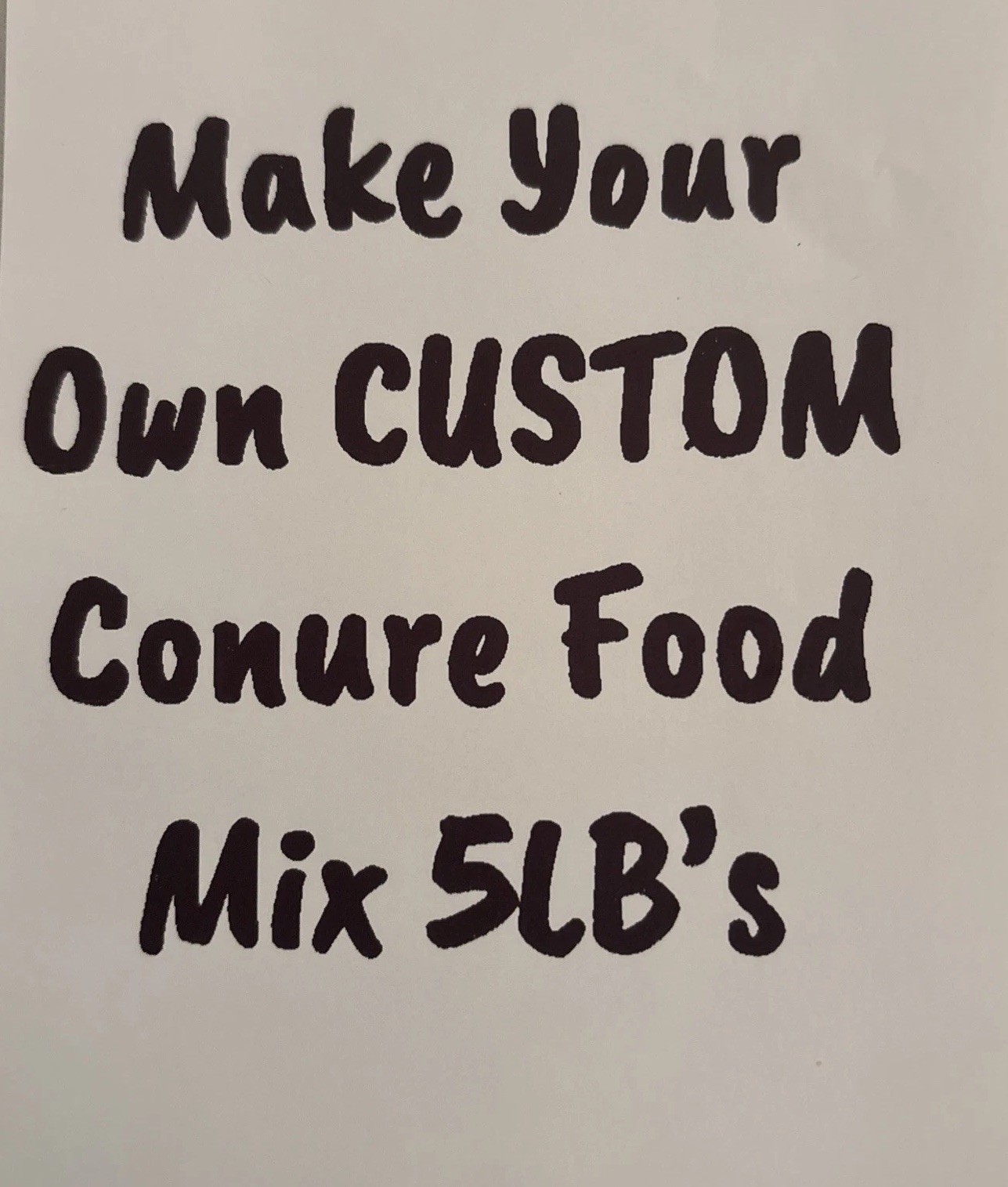 Make Your Own Custom Conure Food Mix 5LB’s  In USA. W/Free Bonus