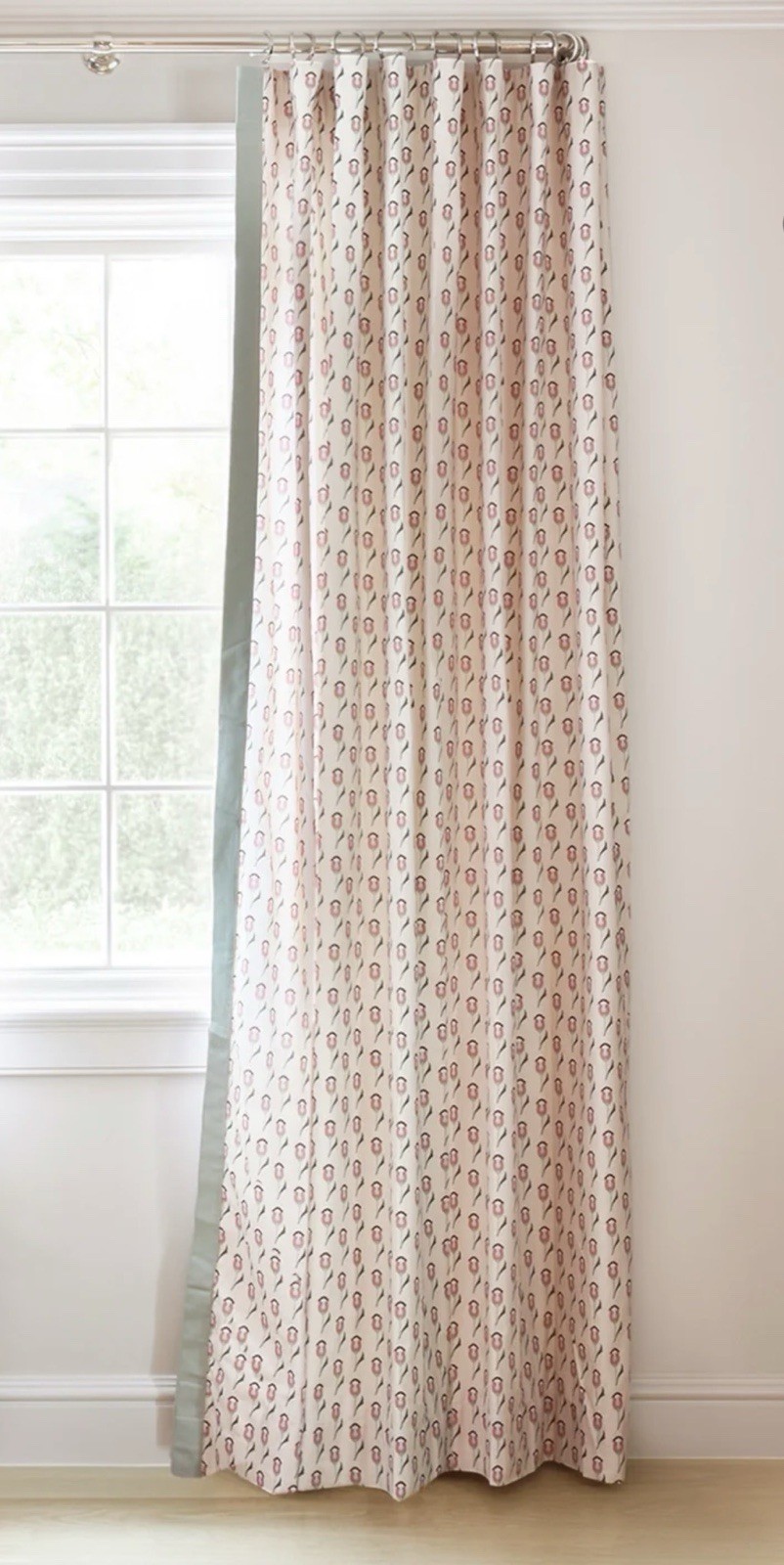 Pepper Home Annabelle Orchid Curtain (1) Panel Ring Top 50”x84” Privacy Lining