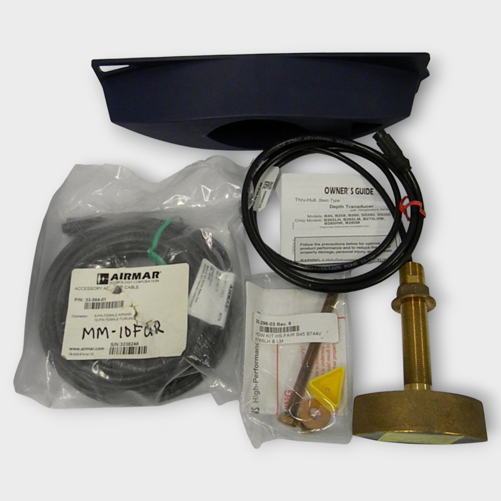 Furuno B45-DT-10F 525T-BSD Bronze Thru-Hull Transducer w/High Speed Fairing NEW