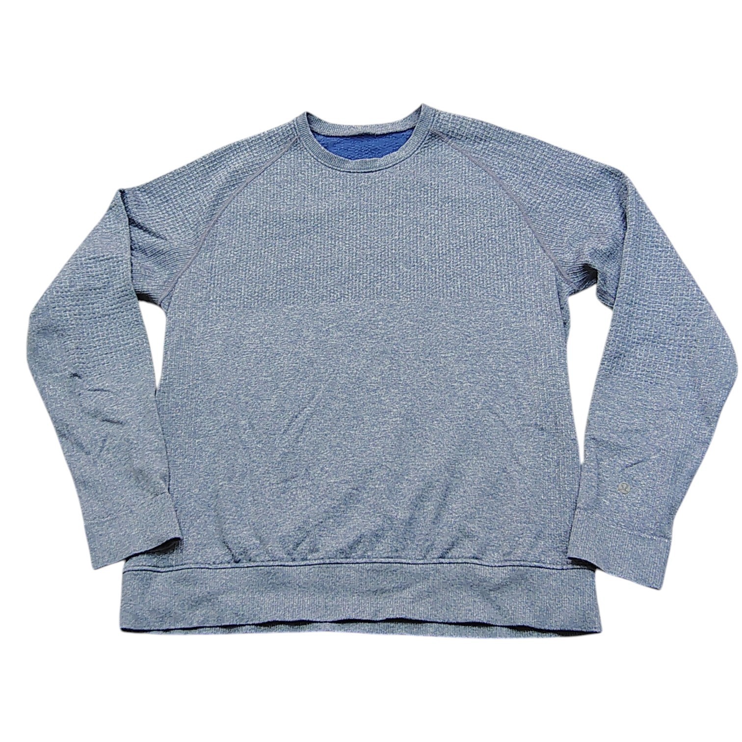 Lululemon Men\'s Long Sleeve Shirt M / L Engineered Warmth Crew Blue 40\
