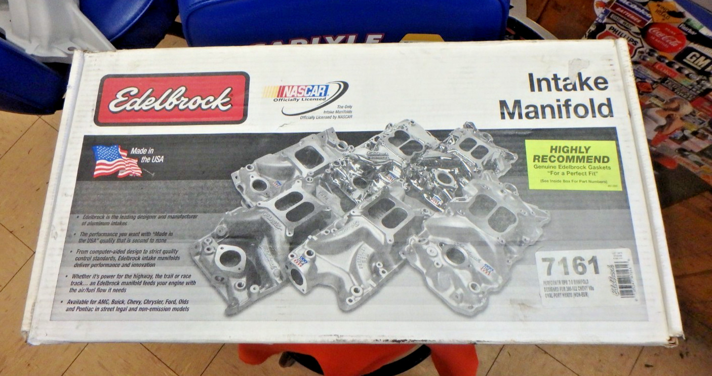 EDELBROCK, BIG BLOCK CHEVROLET - ALUMINUM INTAKE MANIFOLD/PERFORMER RPM - NIB EDELBROCK, BIG BLOCK CHEVROLET - ALUMINUM INTAKE MANIFOLD/PERFORMER RPM - NIB