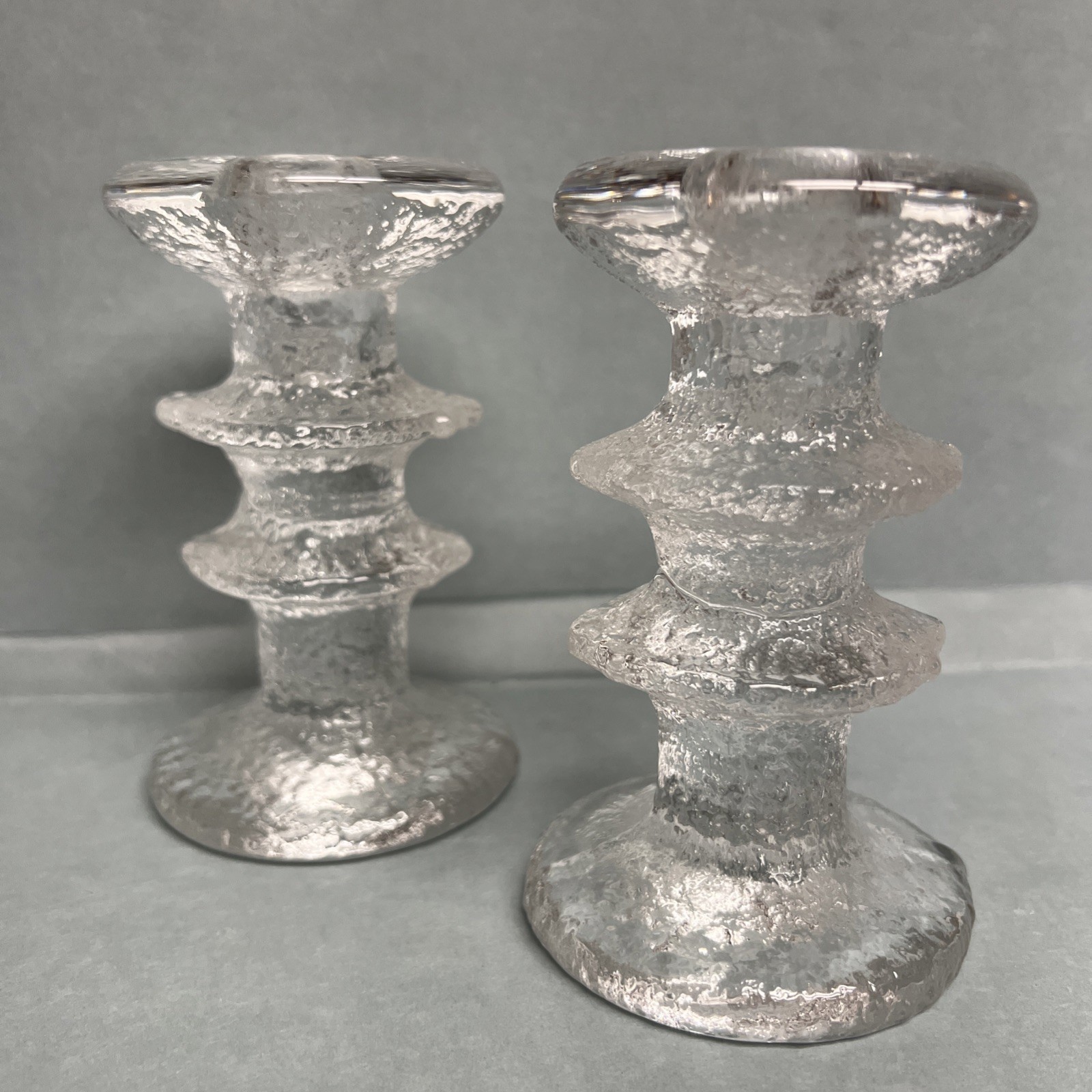 Vtg ITTALA Timo Sarpaneva FESTIVO Scandinavian Candlestick Candle Holders 4-5/8\