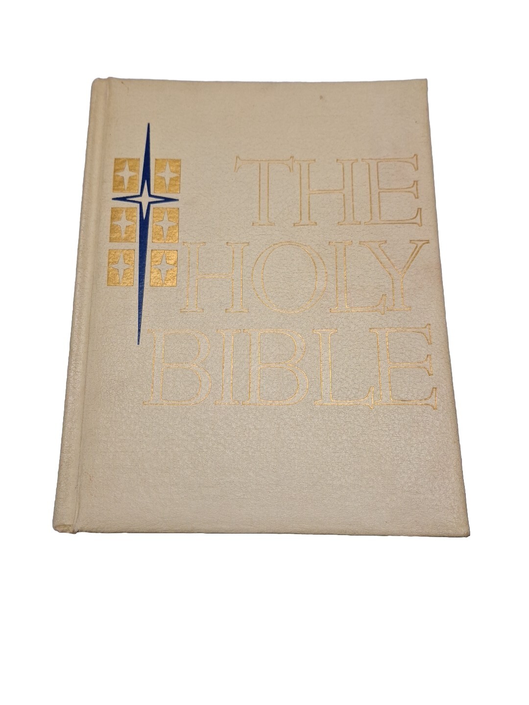 Large Tableside White Family HOLY BIBLE Vtg 1965 KJV