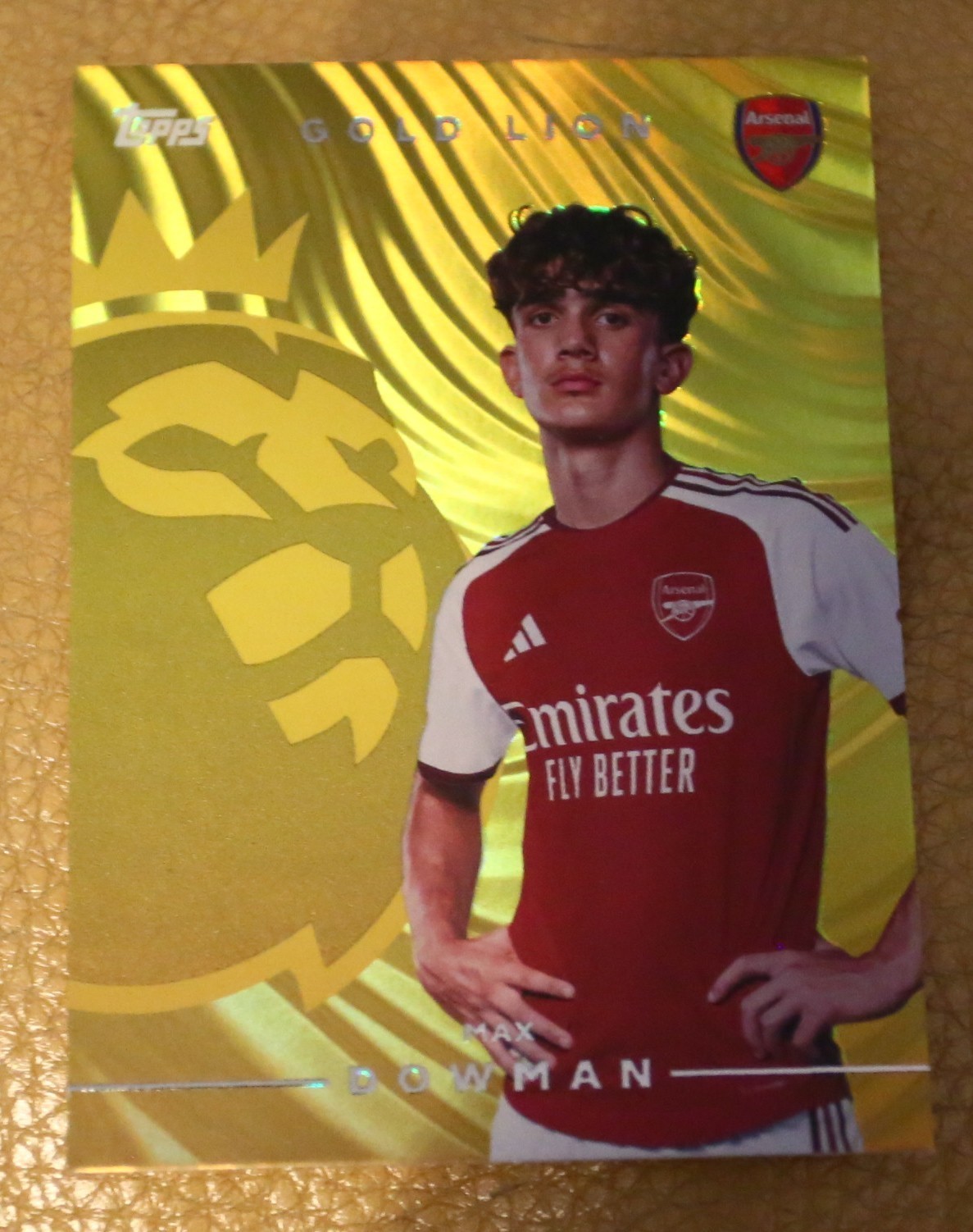 GOLD LION MAX DOWMAN ARSENAL TOPPS 2026 / 2027 ORIGINAL TRADING CARD GOLD LION MAX DOWMAN ARSENAL TOPPS 2026 / 2027 ORIGINAL TRADING CARD