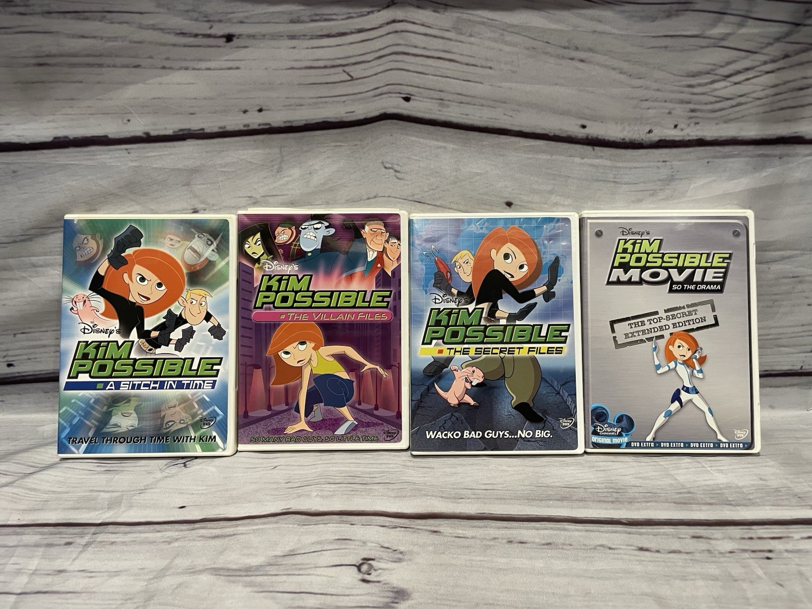 Kim Possible DVD Lot – A Sitch in Time, Villain Files, Secret Files, So theDrama