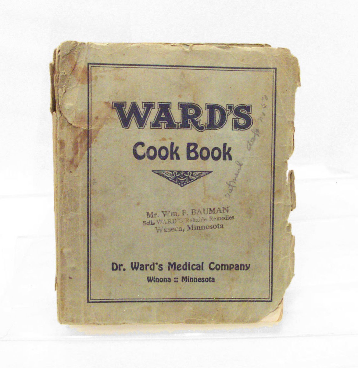 DR. WARD’S Cookbook Medical Co. Winona MN Recipes Tonics Vintage – As Is