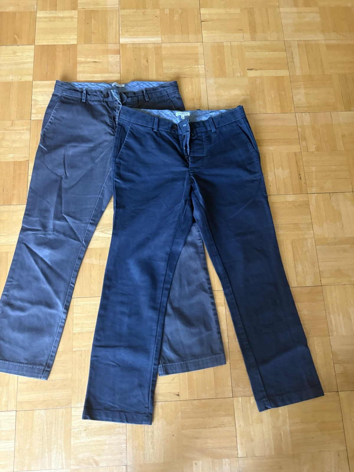 Gustin Men’s Slim Fit Navy Chino Pants Size 33 - Lot Of 2 Gustin Men’s Slim Fit Navy Chino Pants Size 33 - Lot Of 2
