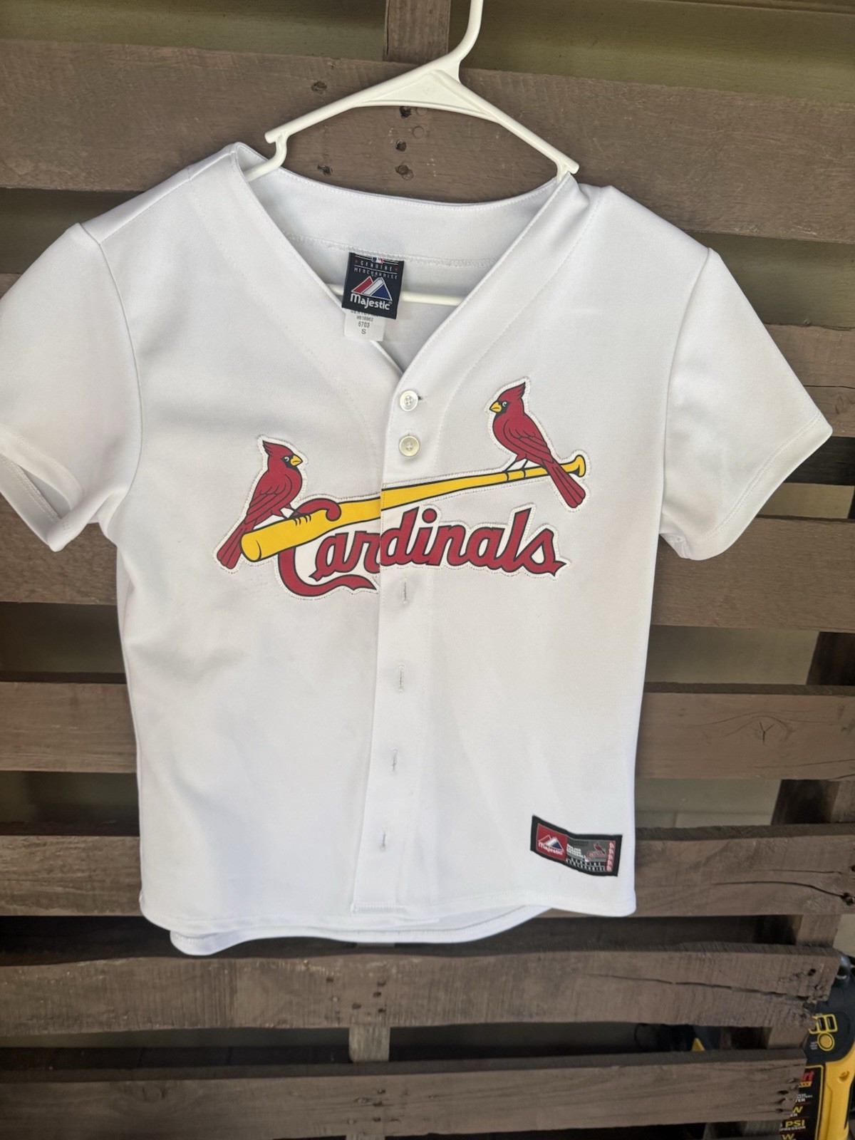 St. Louis Cardinals Baseball Jersey Majestic Small Genuine MLB Embroidered