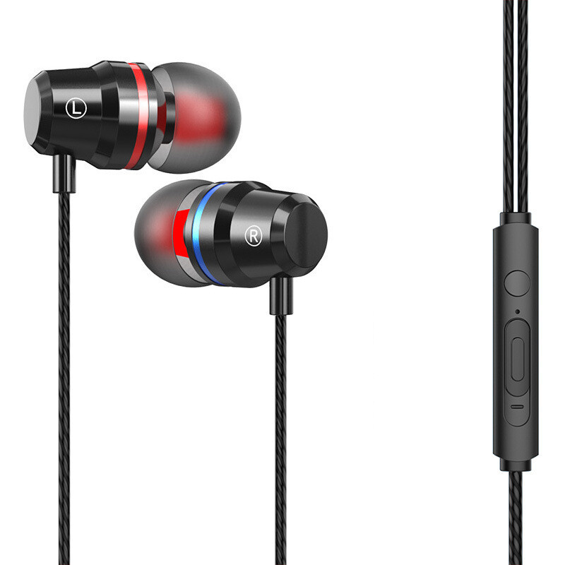HIFI Bass Stereo Wired Earbuds Headset In-Ear Earphone Headphone MIC 3.5mm USB-C