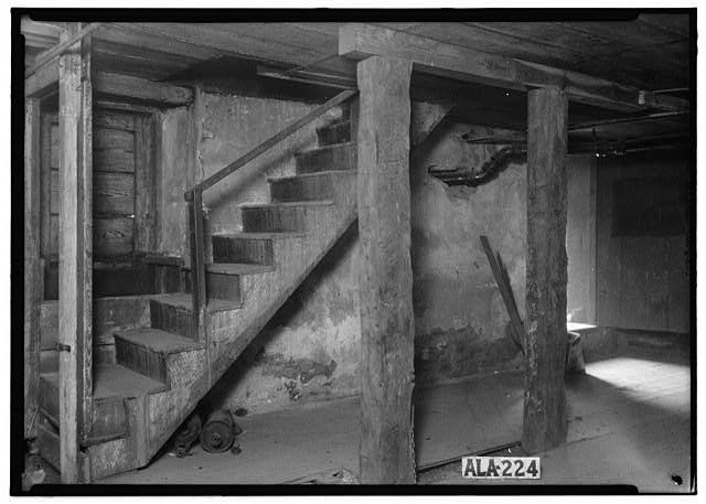 Photo:Tuscaloosa Alabama Duffies Tavern Basement Stair 1936 HABS
