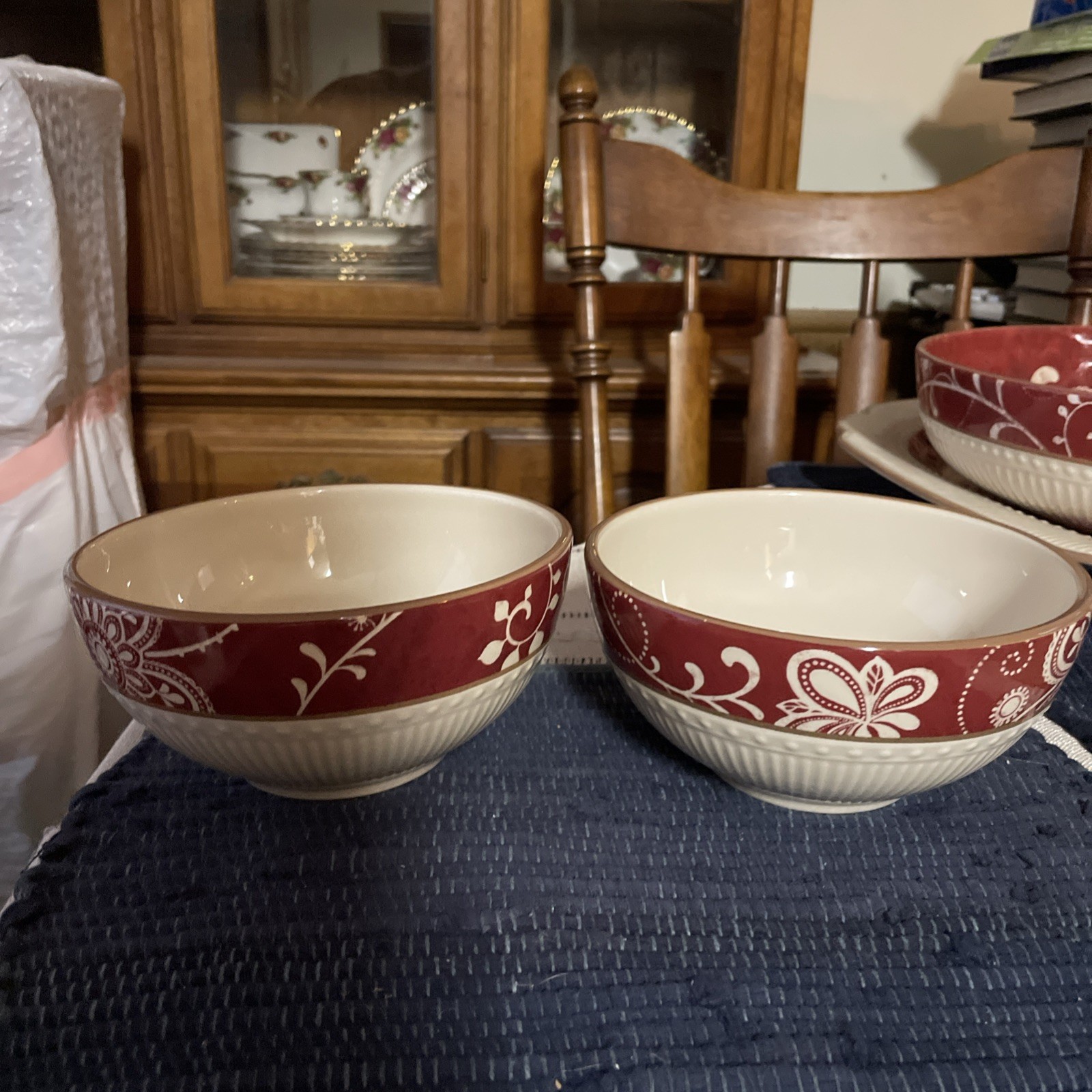 (2) Pier 1 Imports “Maribeth” Soup Bowls 5-7/8”