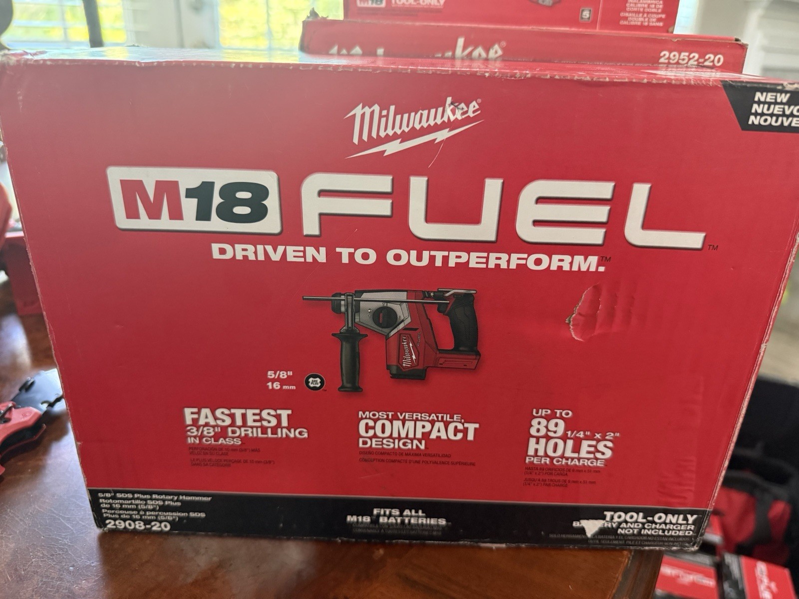 Milwaukee 2908-20 M18 FUEL 5/8” Max Rotary Hammer Drill Tool Only