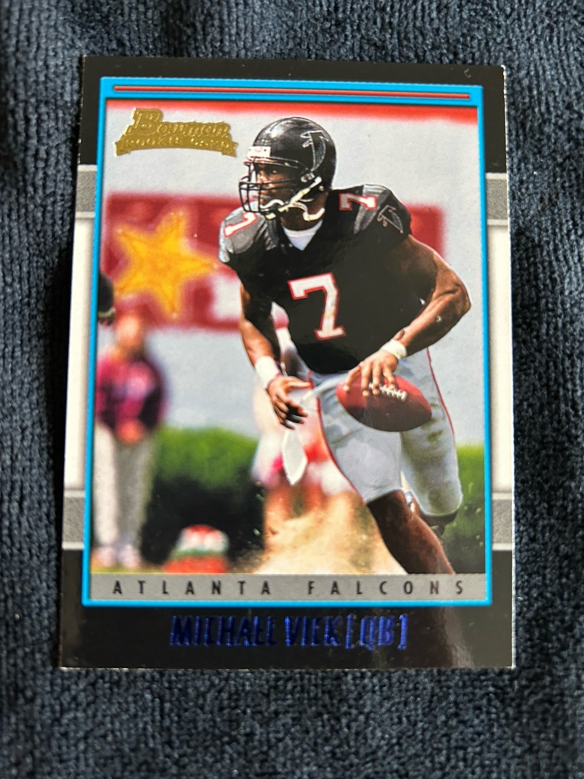 2001 Michael Vick Bowman Rookie Football Card #200 Atlanta Falcons