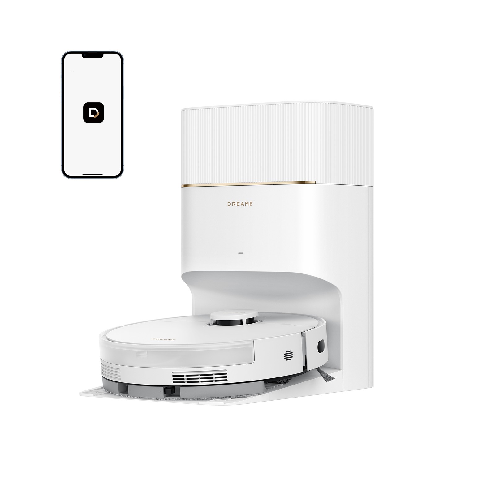 DREAME D20 Pro Plus White Robot Vacuum Mop, 13,000Pa|Certified Refurbished DREAME D20 Pro Plus White Robot Vacuum Mop, 13,000Pa|Certified Refurbished