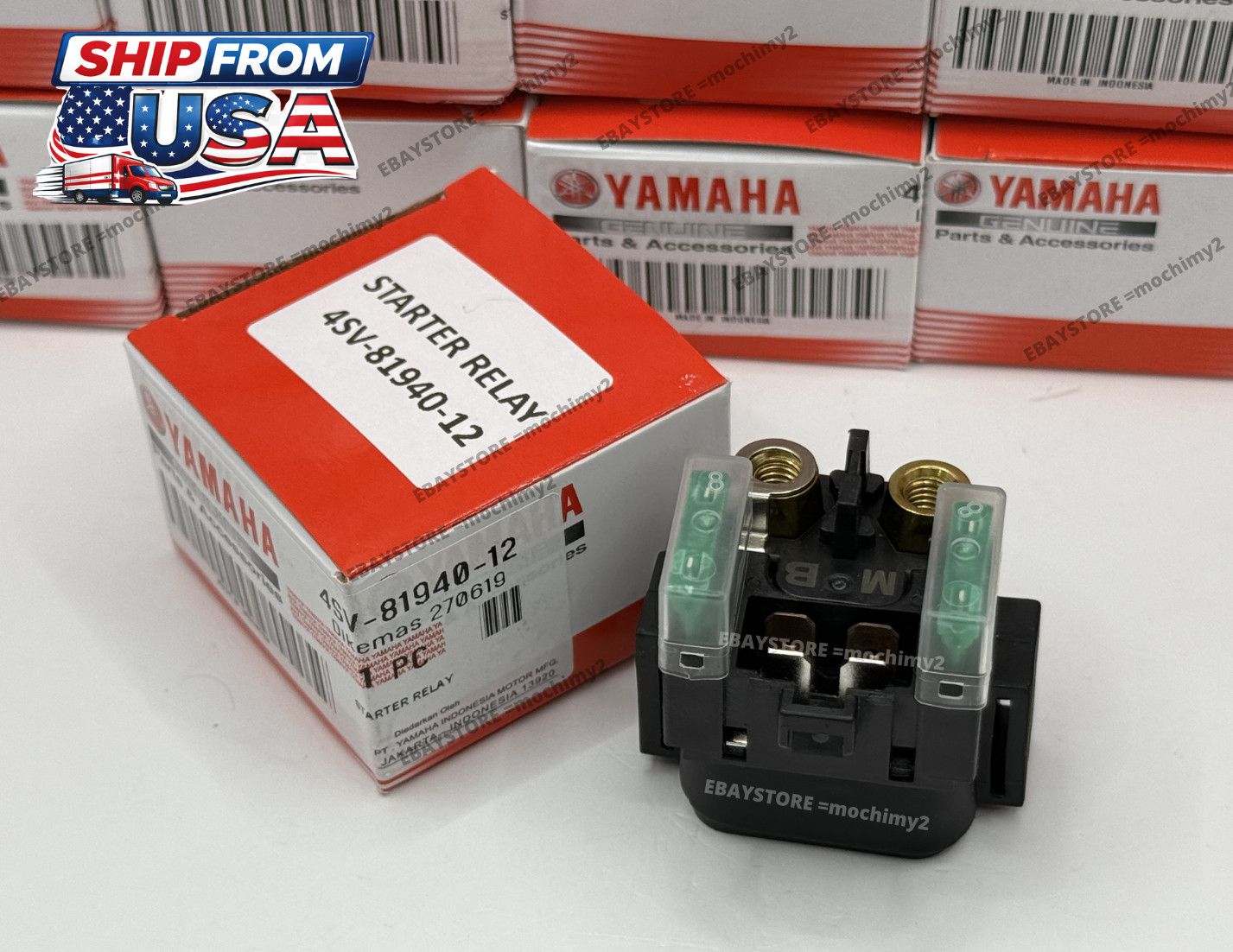 OEM Yamaha Starter Relay Solenoid 4SV-81940-12-00 YFM YZF FZ6R - SHIP FROM USA