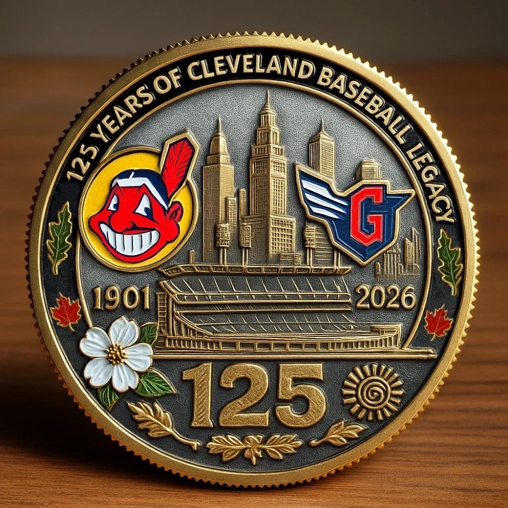 New Cleveland Indians 1250th anniversary 1901-2026 Challenge Coin TB412