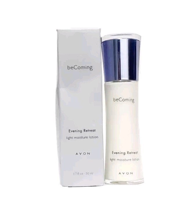 Avon beComing Evening Retreat Light Moisture Lotion 1.7 oz Damaged Box 