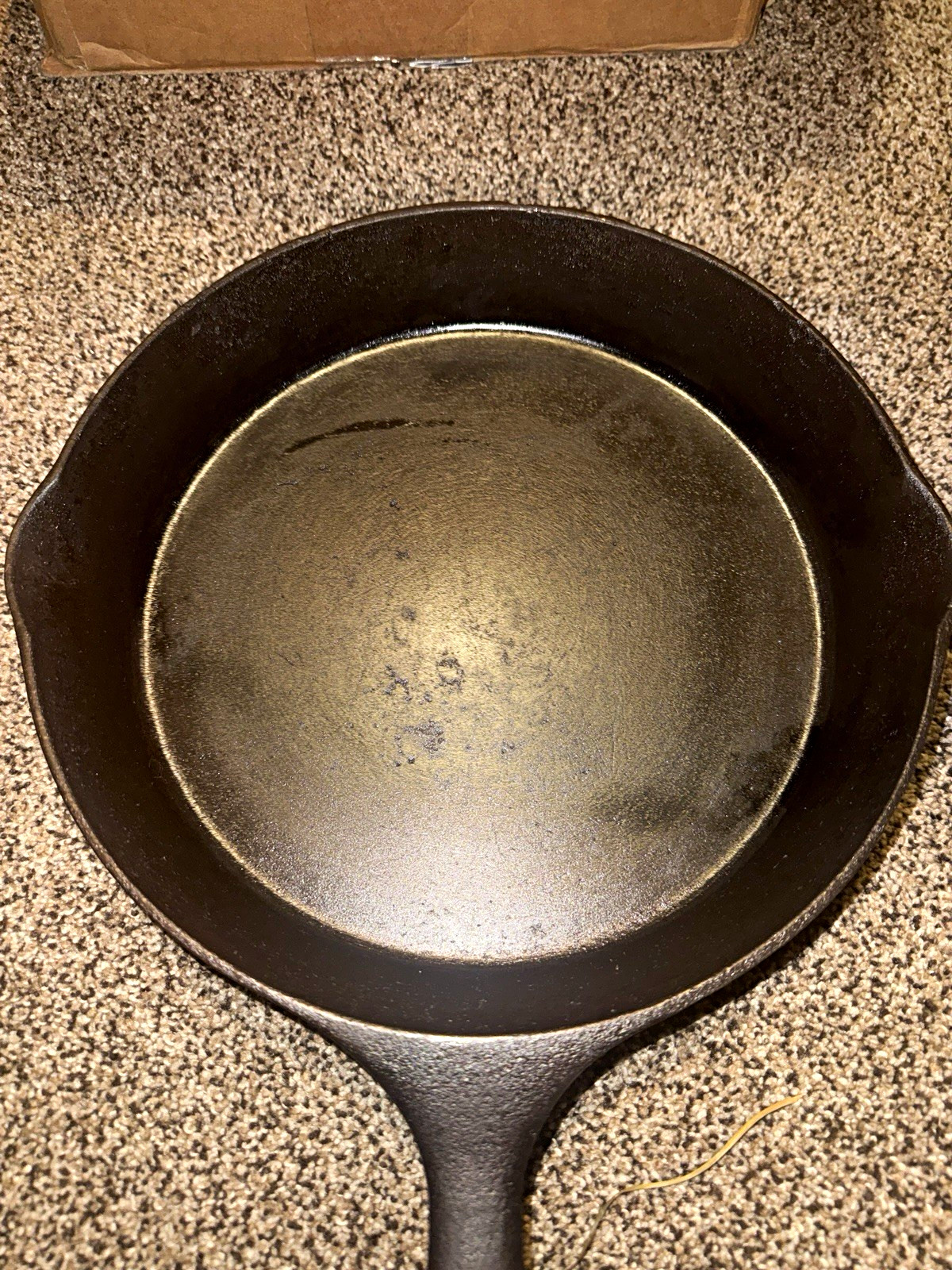 Vintage Wagner National No. 9 11” Cast Iron Skillet 1359A Fire Damage