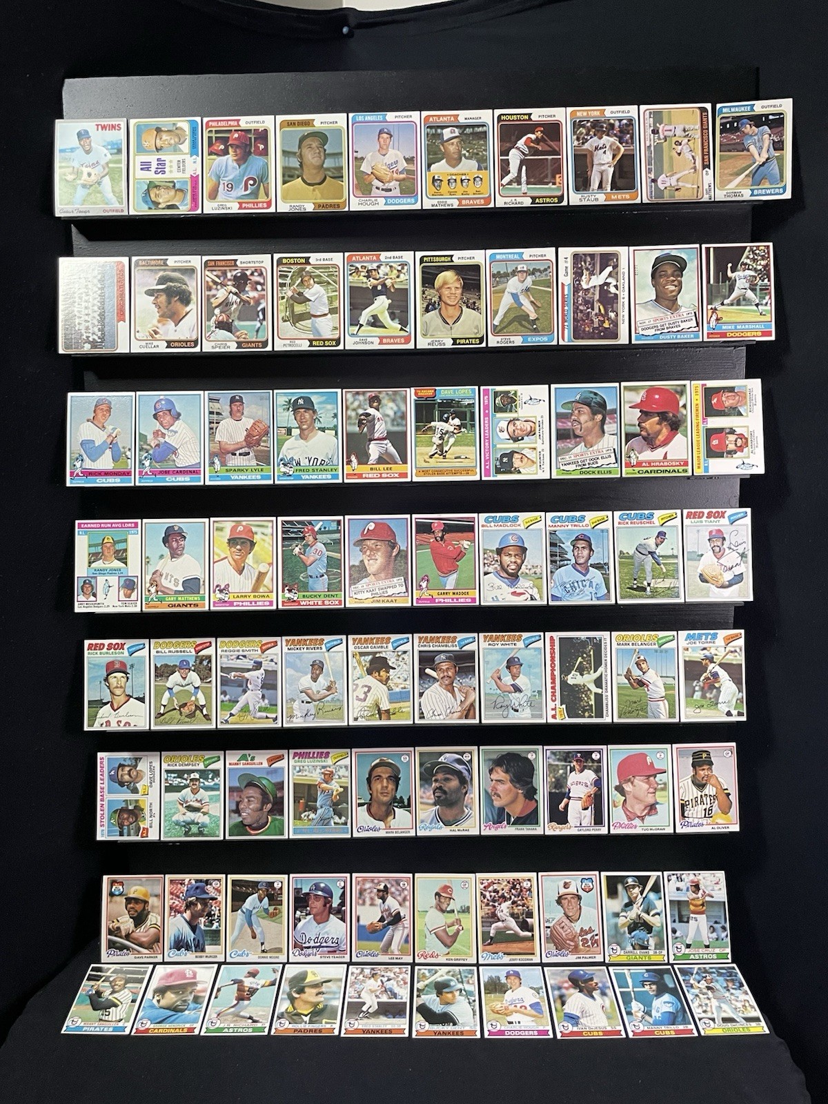 1970’s Topps Baseball 80-Card Lot HOF’s Stars Rookies EXMT-NRMT 1970’s Topps Baseball 80-Card Lot HOF’s Stars Rookies EXMT-NRMT