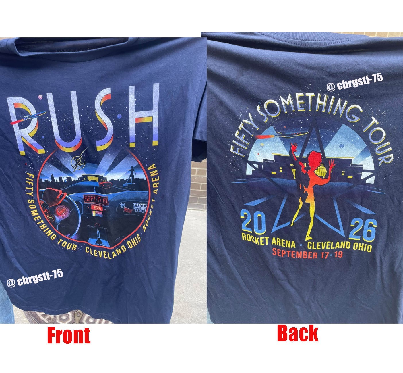 Rush Fifty Something Tour Cleveland OH Sep 17 & 19 2026 T-Shirt Reprint
