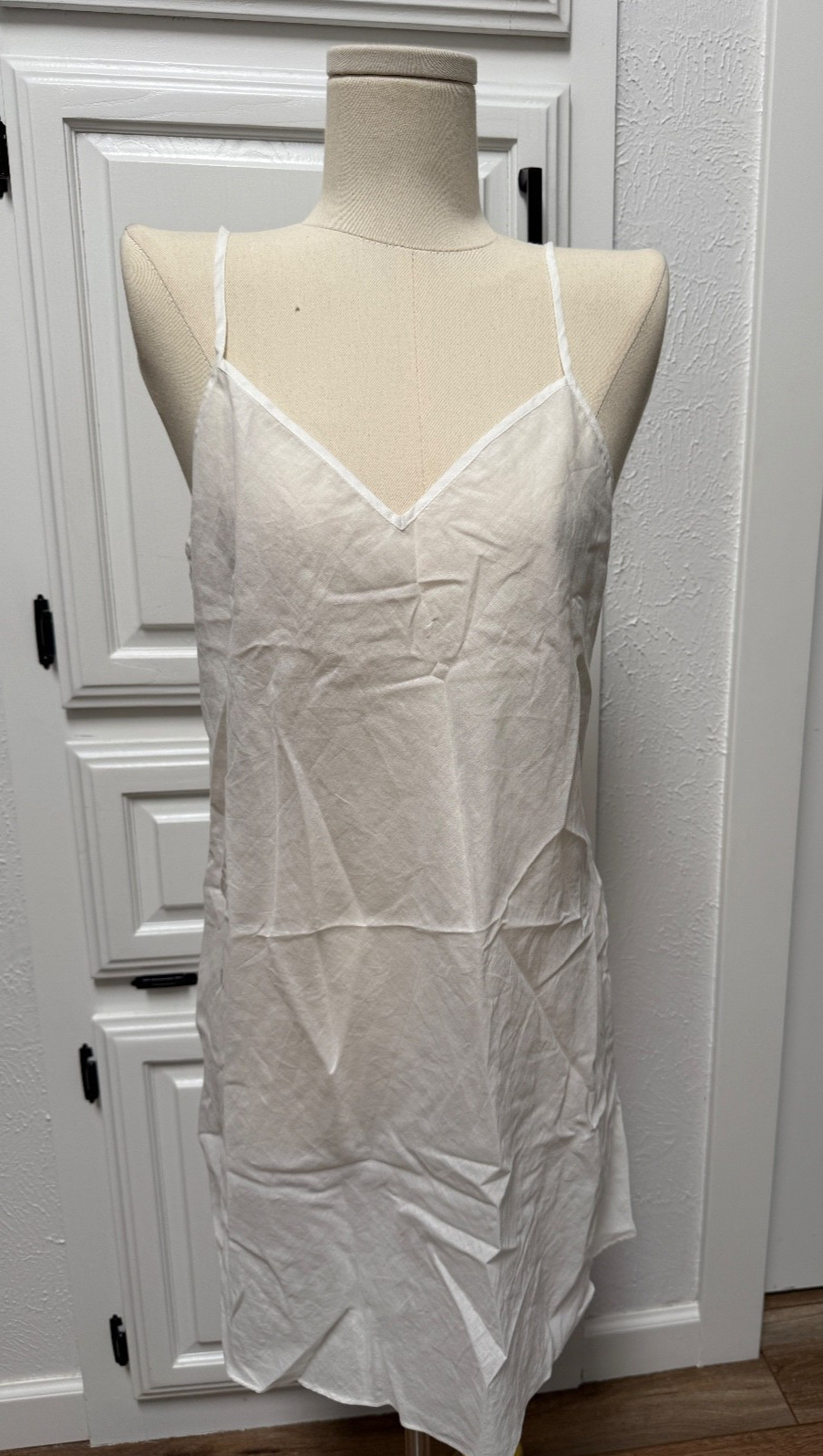 Rebecca Taylor Sarah EMB Dress Size 6 Gardenia White Slip Cami NWT $345