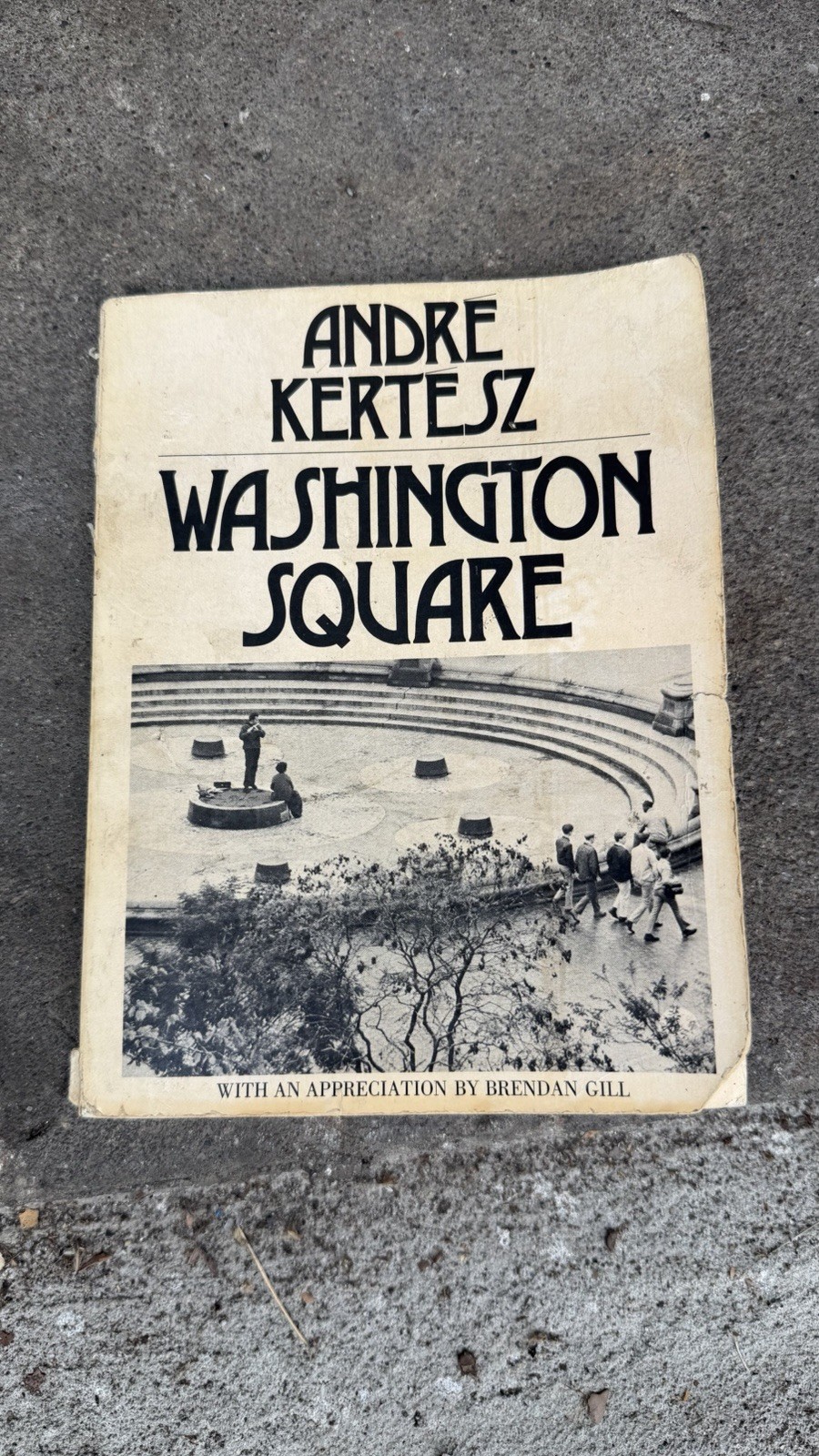 SIGNED Andre Kertesz Washington Square New York City Brendon Gill 1st PB    