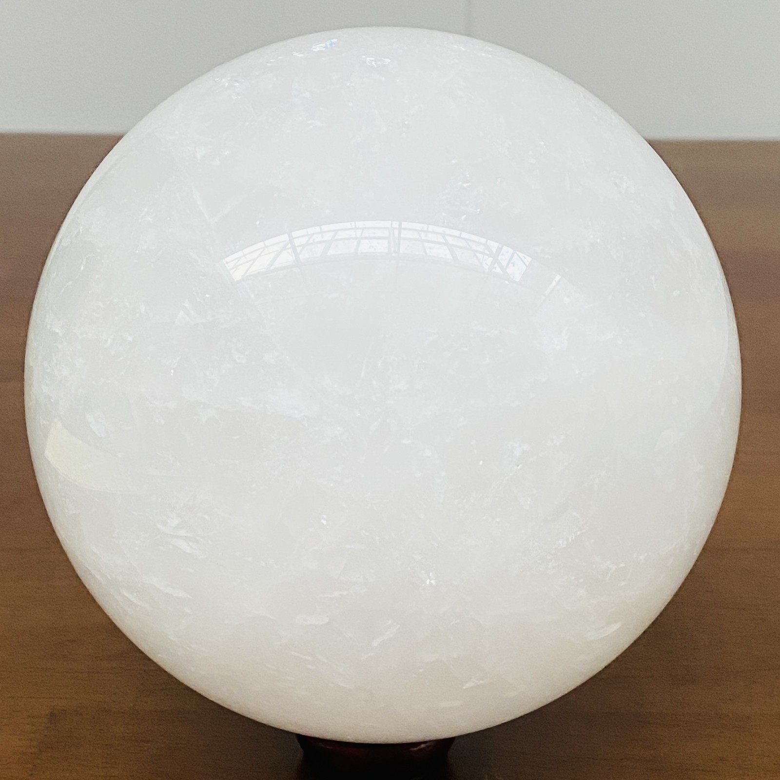 Natural White Crystal Clear Quartz Crystal Sphere Ball Healing 3660G (8.06LB)
