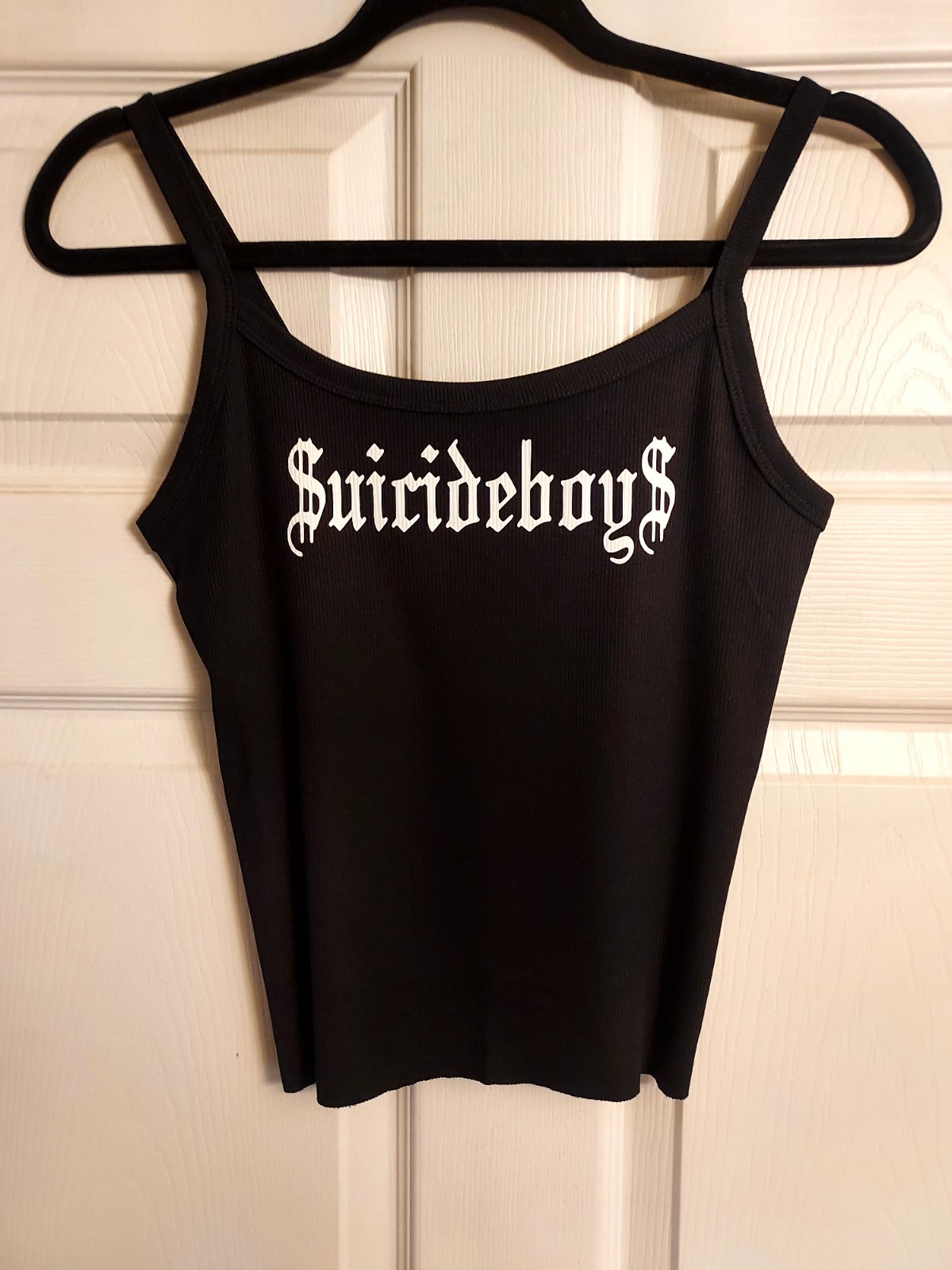Suicideboys cropped  tank top matte white logo grey day $uicideboy$ shirt Sb