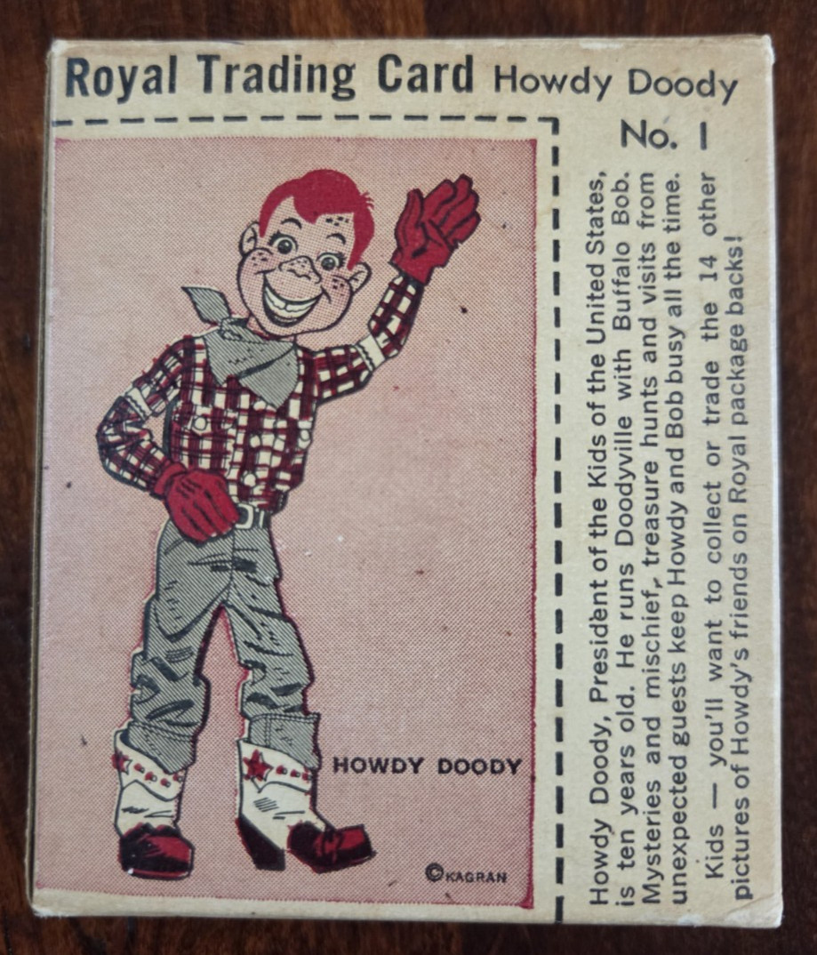 1950 Royal Gelatin Dessert Howdy Doody #1 Trading Card Full Unopened Box Nice 1950 Royal Gelatin Dessert Howdy Doody #1 Trading Card Full Unopened Box Nice