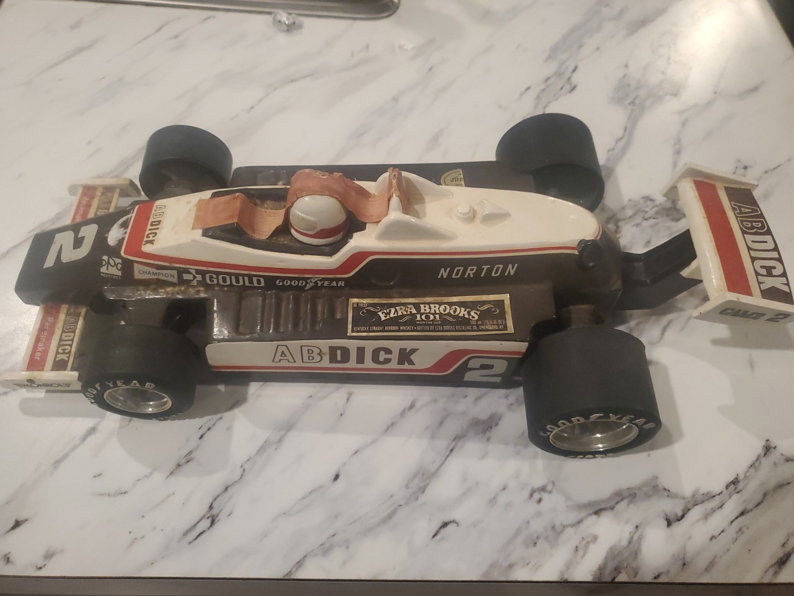 Bill Alsup 1982 #2 Indy 500 AB Dick Penske IndyCar vintage Ezra Brooks Decanter Bill Alsup 1982 #2 Indy 500 AB Dick Penske IndyCar vintage Ezra Brooks Decanter