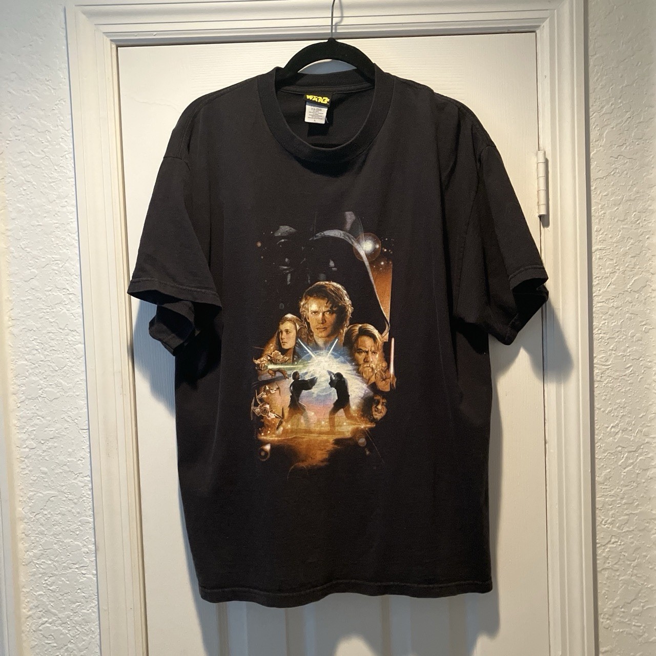 vintage y2k star wars episode III 2005 revenge of the sith movie poster shirt