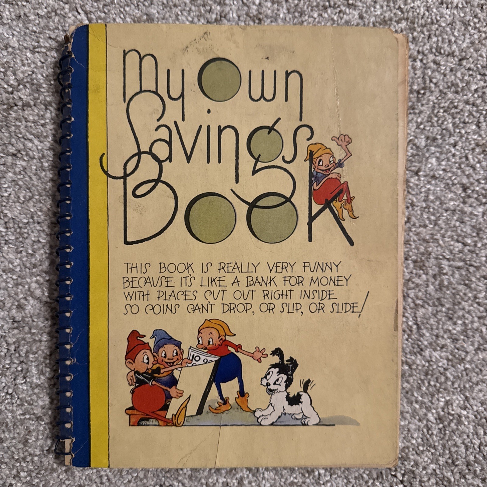  Vintage 1941 My Own Savings Book Staten Island Savings Bank Coin Saver NY