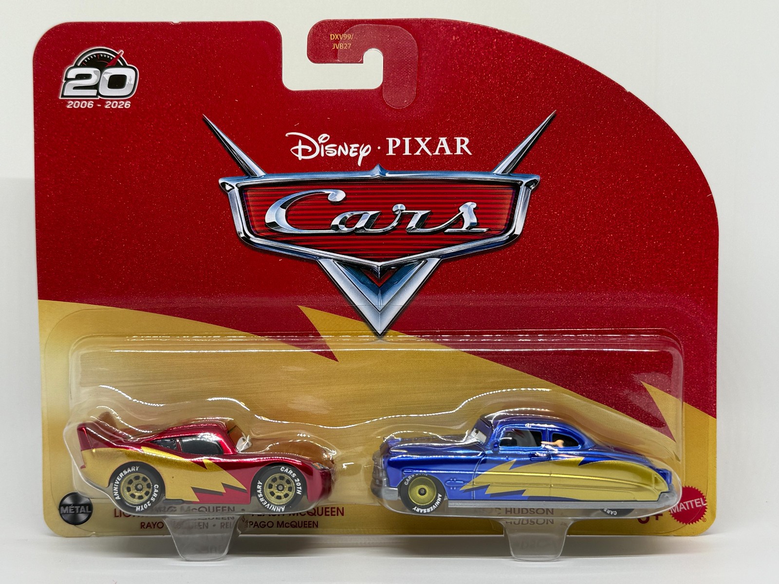 2025 Disney Pixar Cars 20th Anniversary LIGHTINING McQUEEN & DOC HUDSON 2 Pack