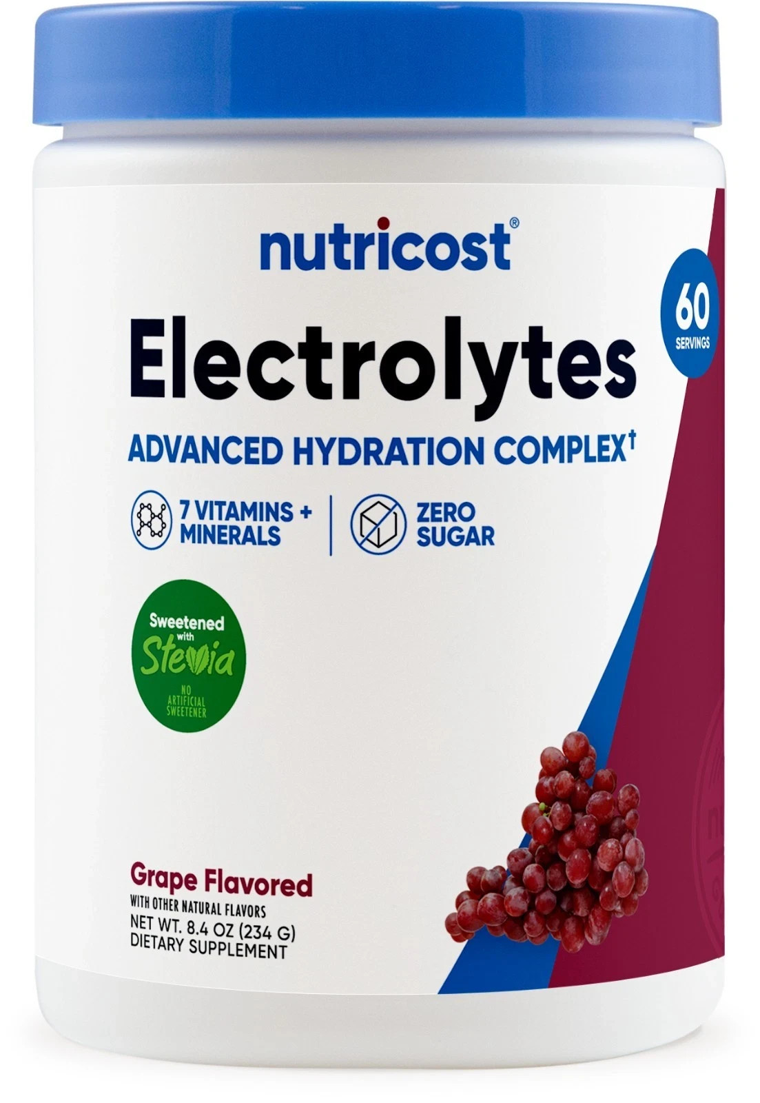 Nutricost Electrolyte Complex Hydration Powder (60 Servings, Grape) Nutricost Electrolyte Complex Hydration Powder (60 Servings, Grape)