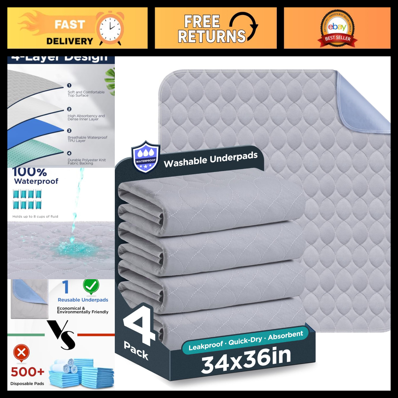 Washable Waterproof Bed Pads 34\ Washable Waterproof Bed Pads 34\