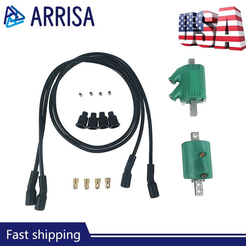 Ignition Coils 3 ohm Dual Output DC1-1 Wires DW-200 For 1979-80 Kawasaki KZ1000