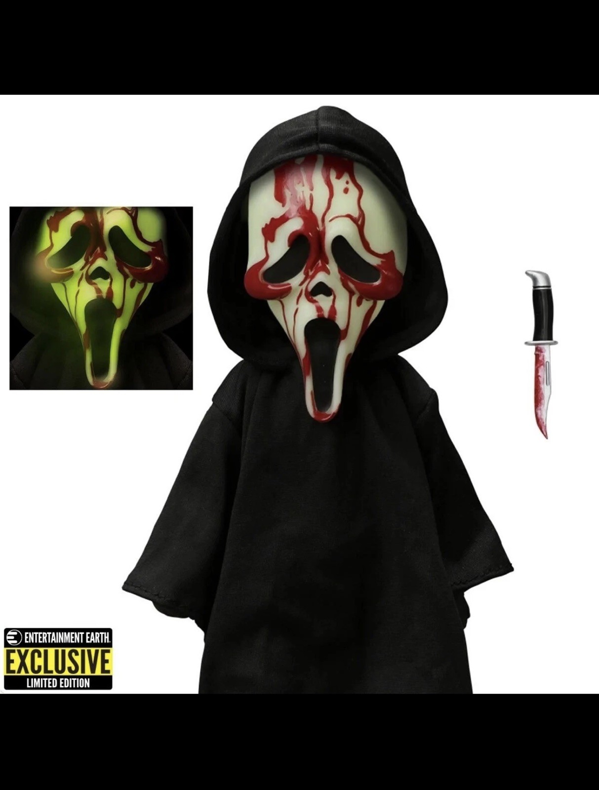 Mezco Living Dead Doll: Scream Bloody Glow-in-The-Dark Ghostface, 10\ Mezco Living Dead Doll: Scream Bloody Glow-in-The-Dark Ghostface, 10\