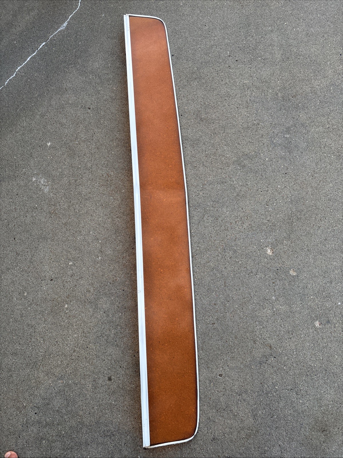 Rare nice 73-87 Chevy Truck ? Orange  Amber Deflecta Shield Bug Hood Guard 62