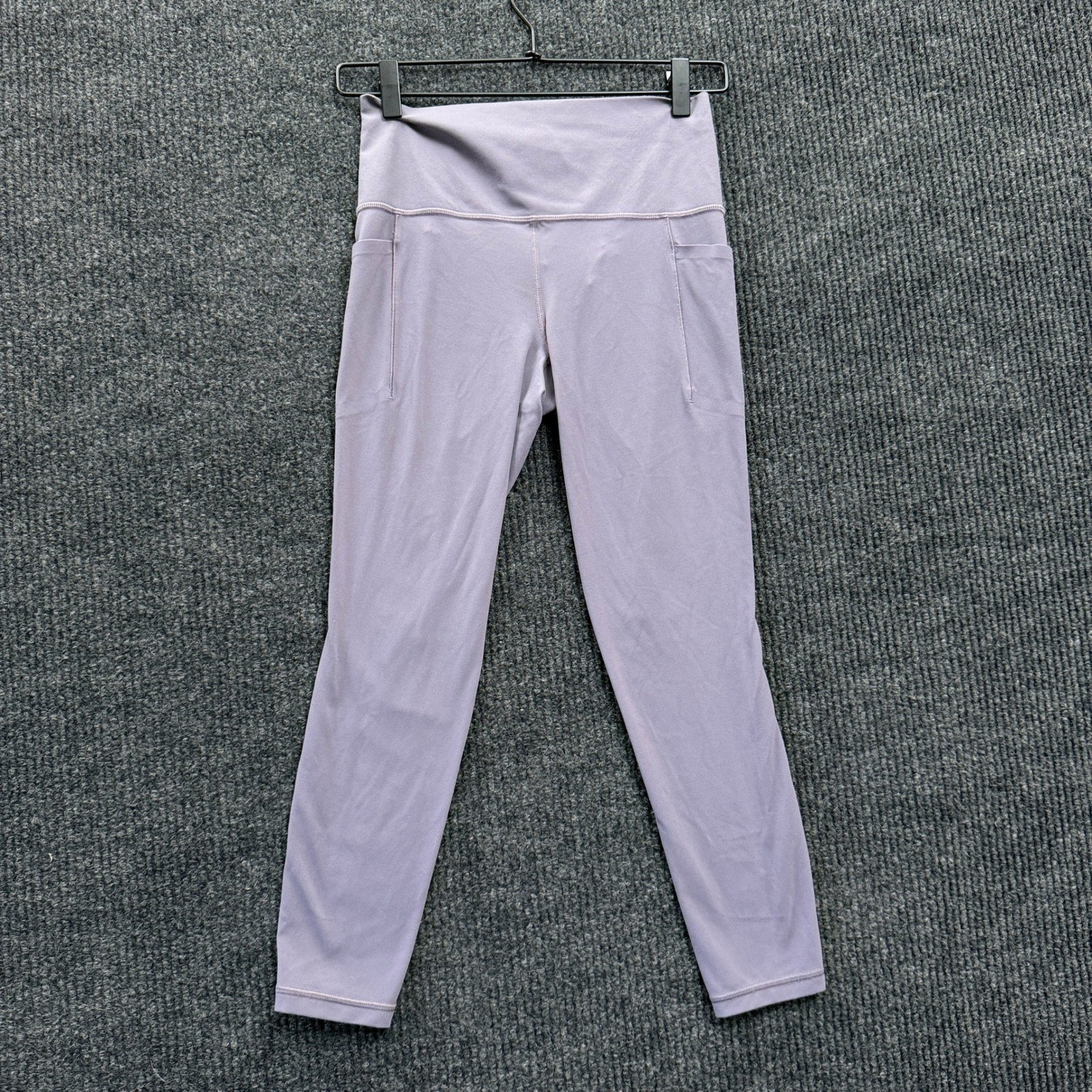 Athleta Salutation Stash 7/8 Leggings Womens S Small Purple High Rise Yoga