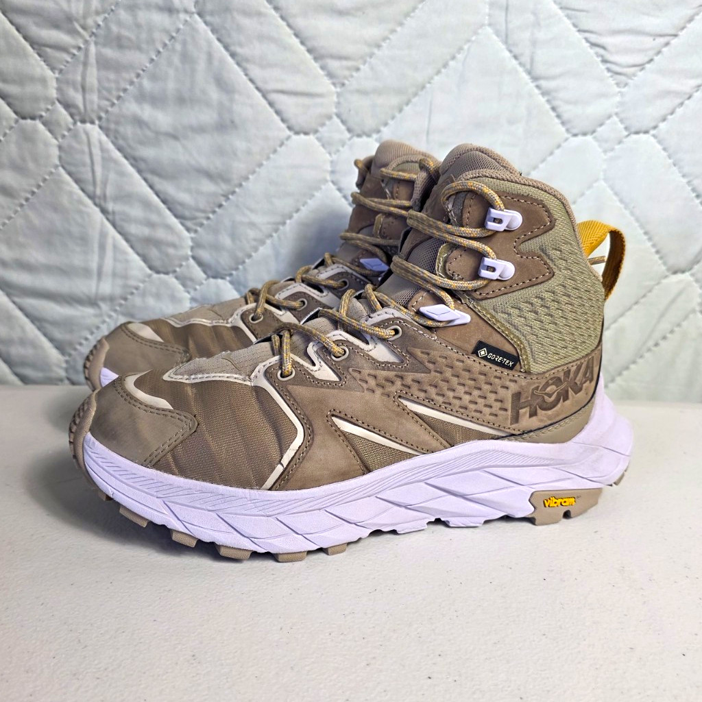 HOKA ONE ONE Anacapa Mid Women\'s Hiking Boots Beige US 7 Medium Width