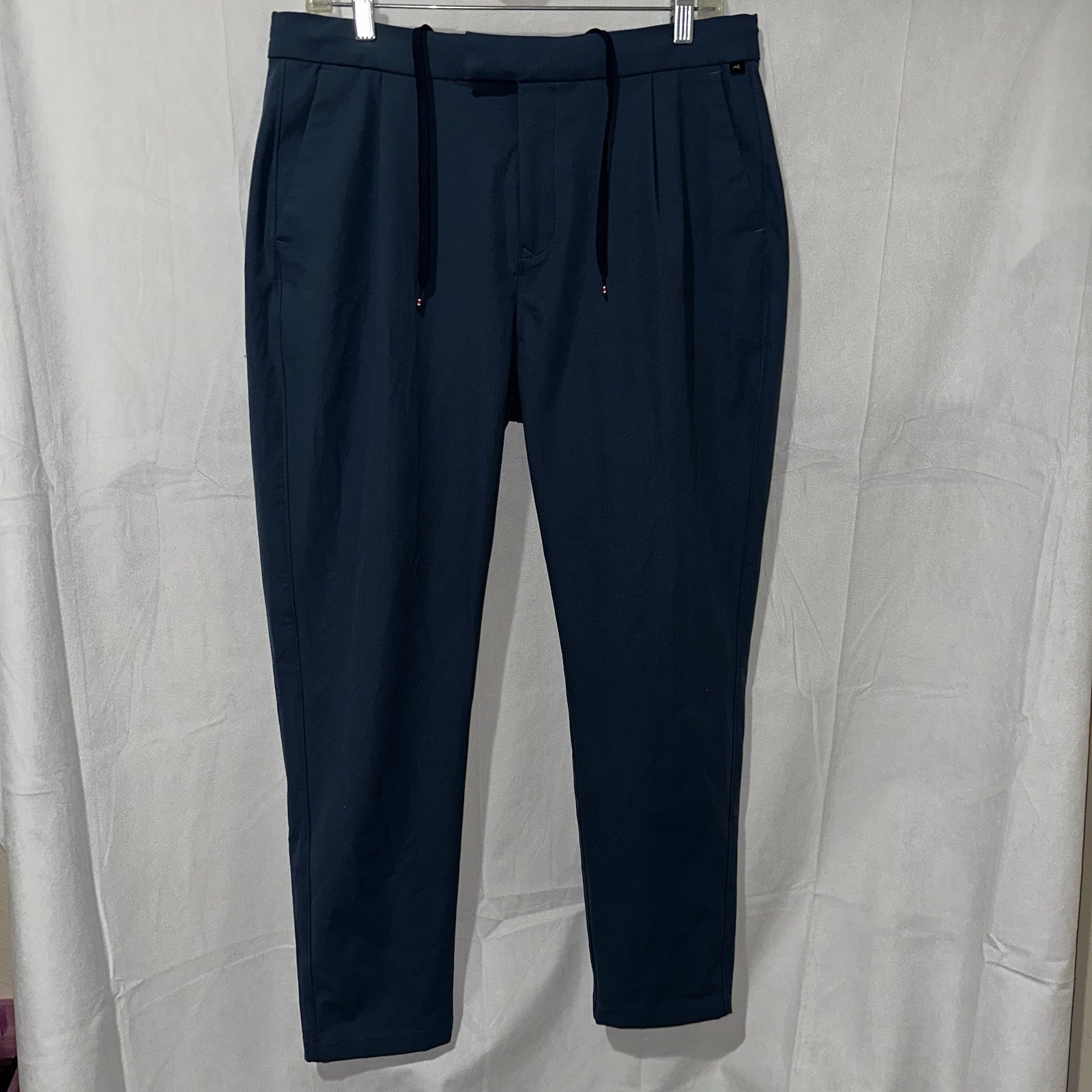 Tracksmith Rapid Transit Pants Blue Regular Fit Commuter Size Large Fits 33x30